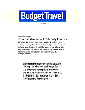 Budget Travel